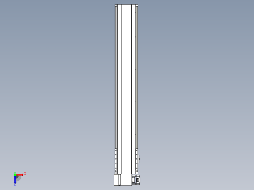 皮带直线轴半封闭可选导轨TPA-HNB-140D-120-L800-LP-Y-P40-N3俯视缩略图