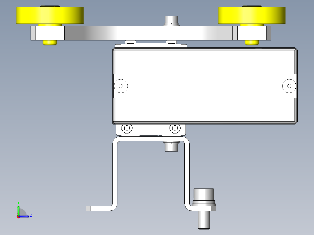塑料定位旋转外观检查左视图