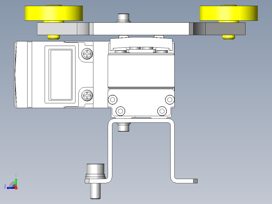塑料定位旋转外观检查右视图