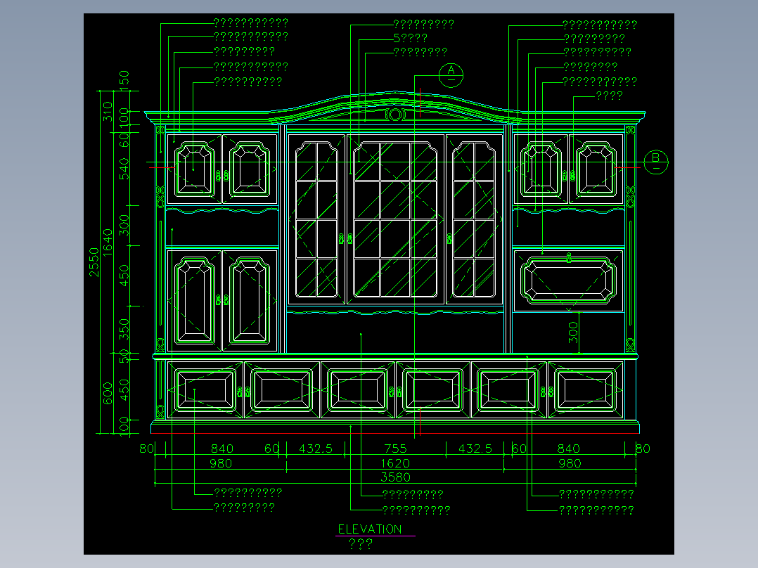 家装类CAD图块(三)-FH01009C