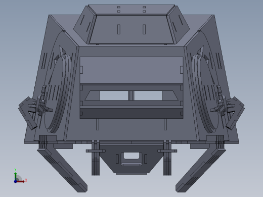 AT-AT帝国步行机四足机器人拼装模型3D图纸 Solidworks 附STEP前视缩略图