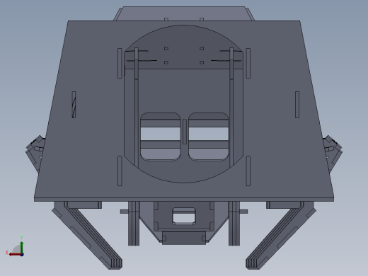 AT-AT帝国步行机四足机器人拼装模型3D图纸 Solidworks 附STEP后视缩略图