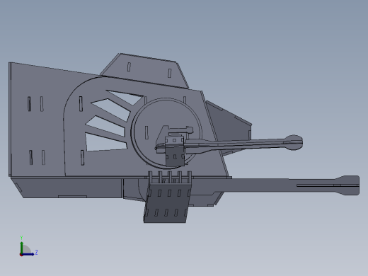 AT-AT帝国步行机四足机器人拼装模型3D图纸 Solidworks 附STEP左视缩略图
