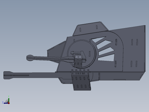 AT-AT帝国步行机四足机器人拼装模型3D图纸 Solidworks 附STEP右视缩略图