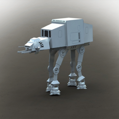 AT-AT帝国步行机四足机器人拼装模型3D图纸 Solidworks 附STEP缩略图