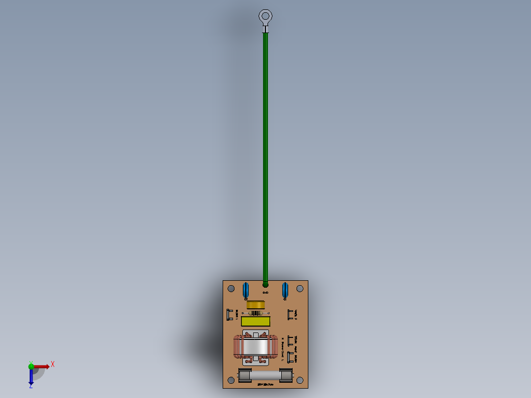 交流线路滤波器俯视图