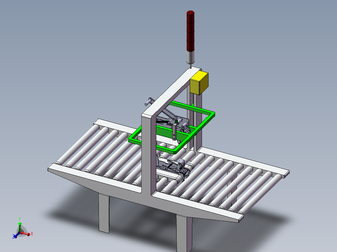 一款封箱机模型