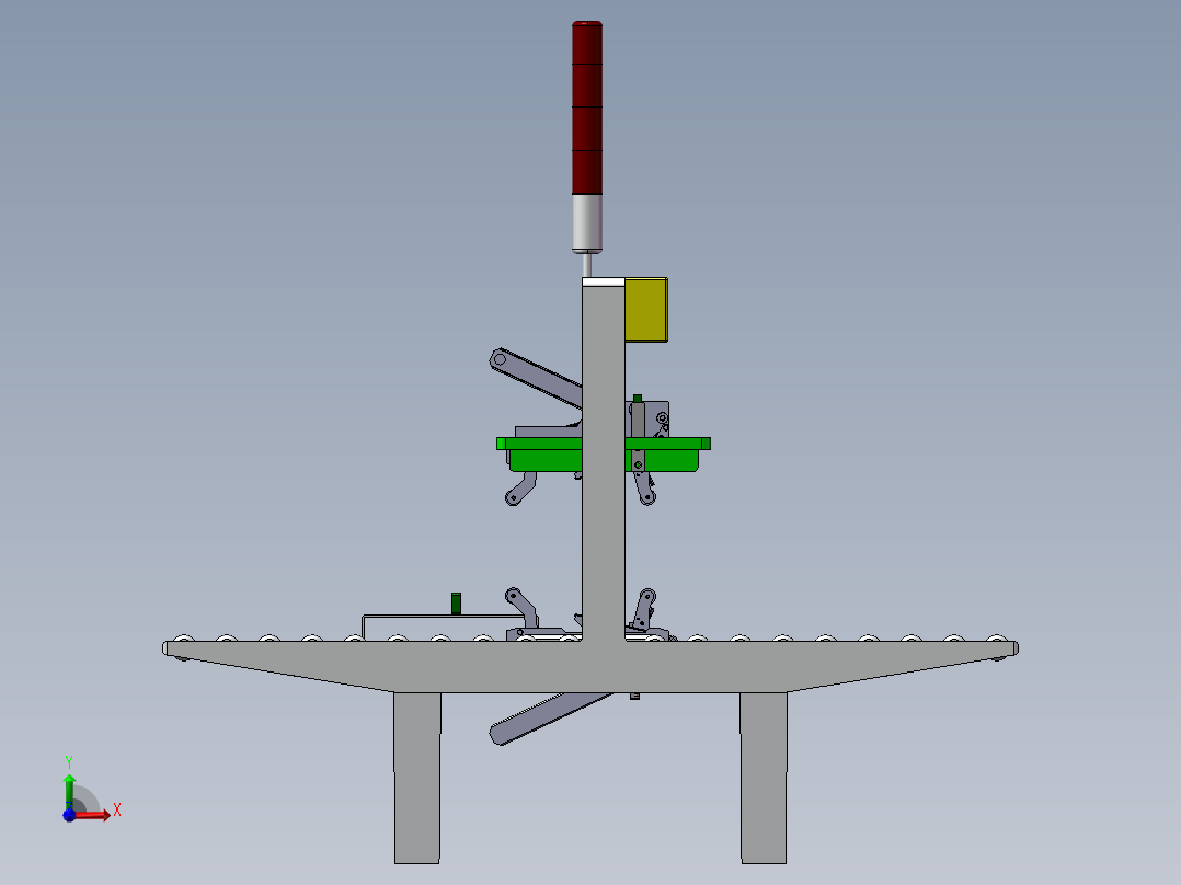 一款封箱机模型前视图