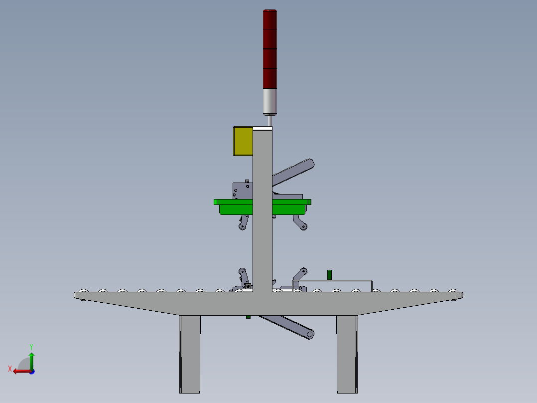 一款封箱机模型后视图