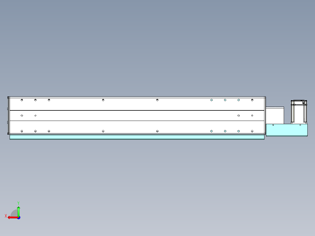 威洛博VBF同步带传动一般环境VBF14-L45-S650-BL-ZP40-C3后视图