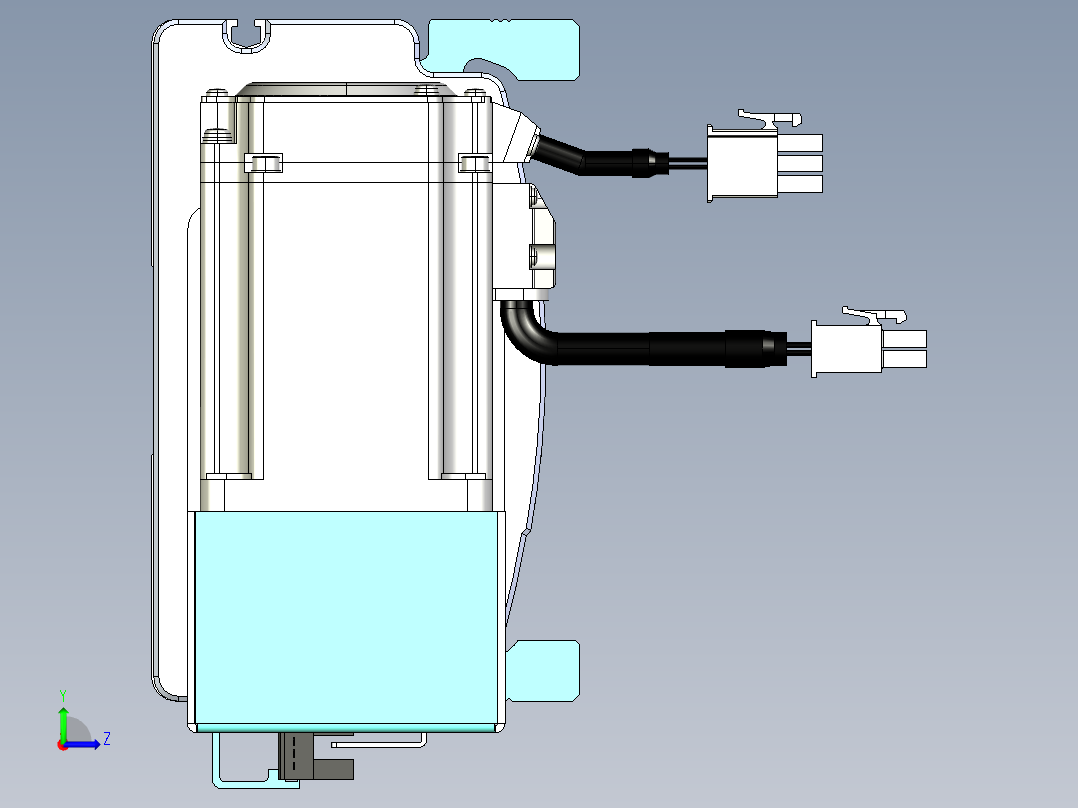 威洛博VBF同步带传动一般环境VBF14-L45-S650-BL-ZP40-C3左视图