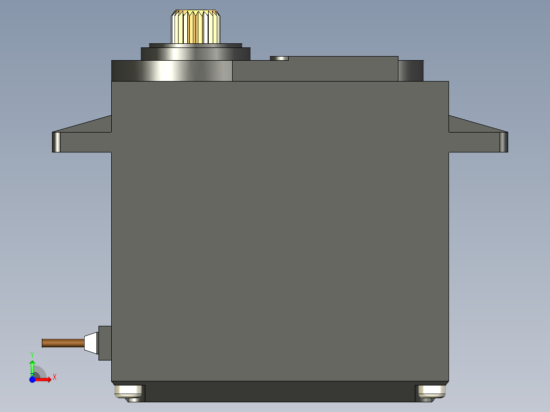 Servomotor伺服电机舵机MG995前视图