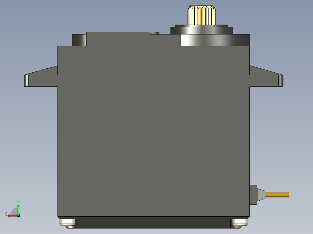 Servomotor伺服电机舵机MG995后视图