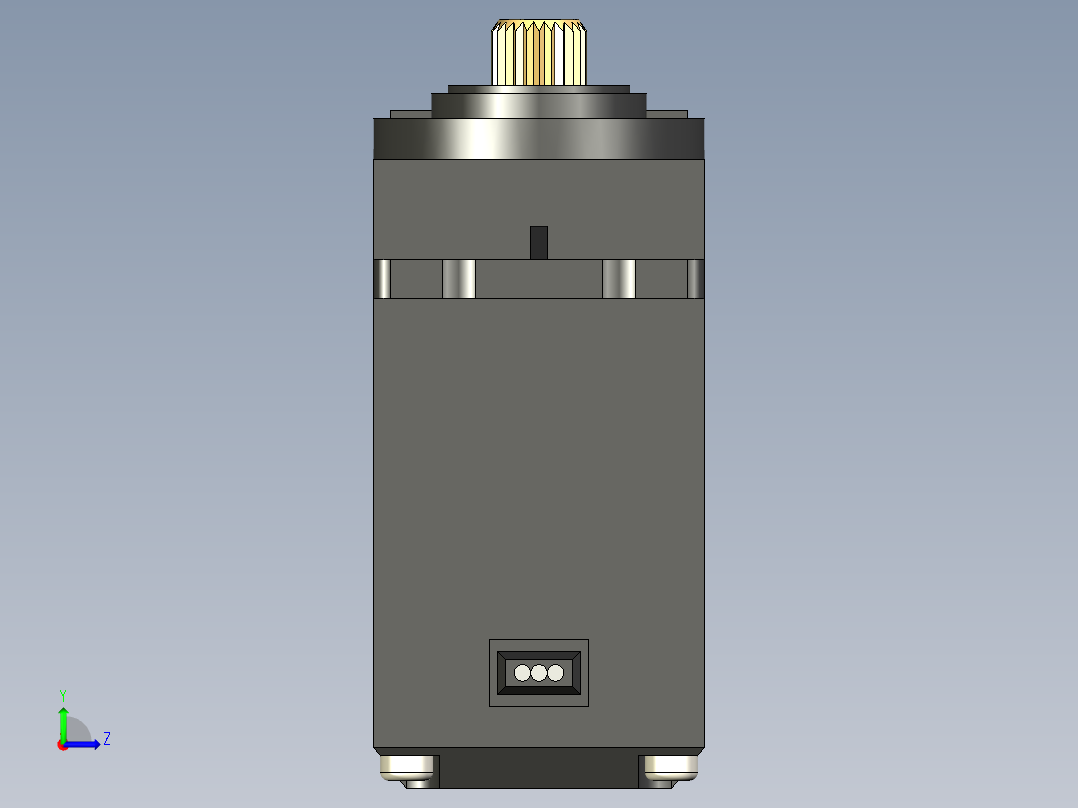 Servomotor伺服电机舵机MG995左视图