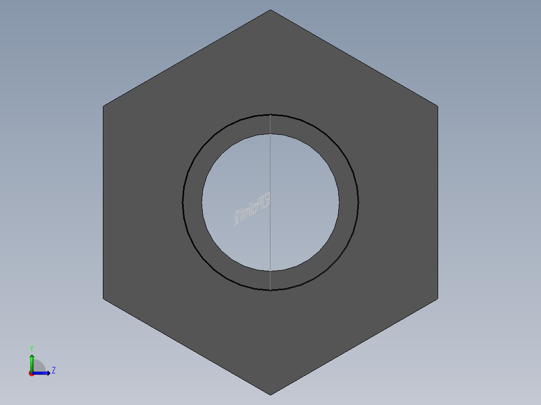 PVC管件-1.5x0.75 reducer前视图