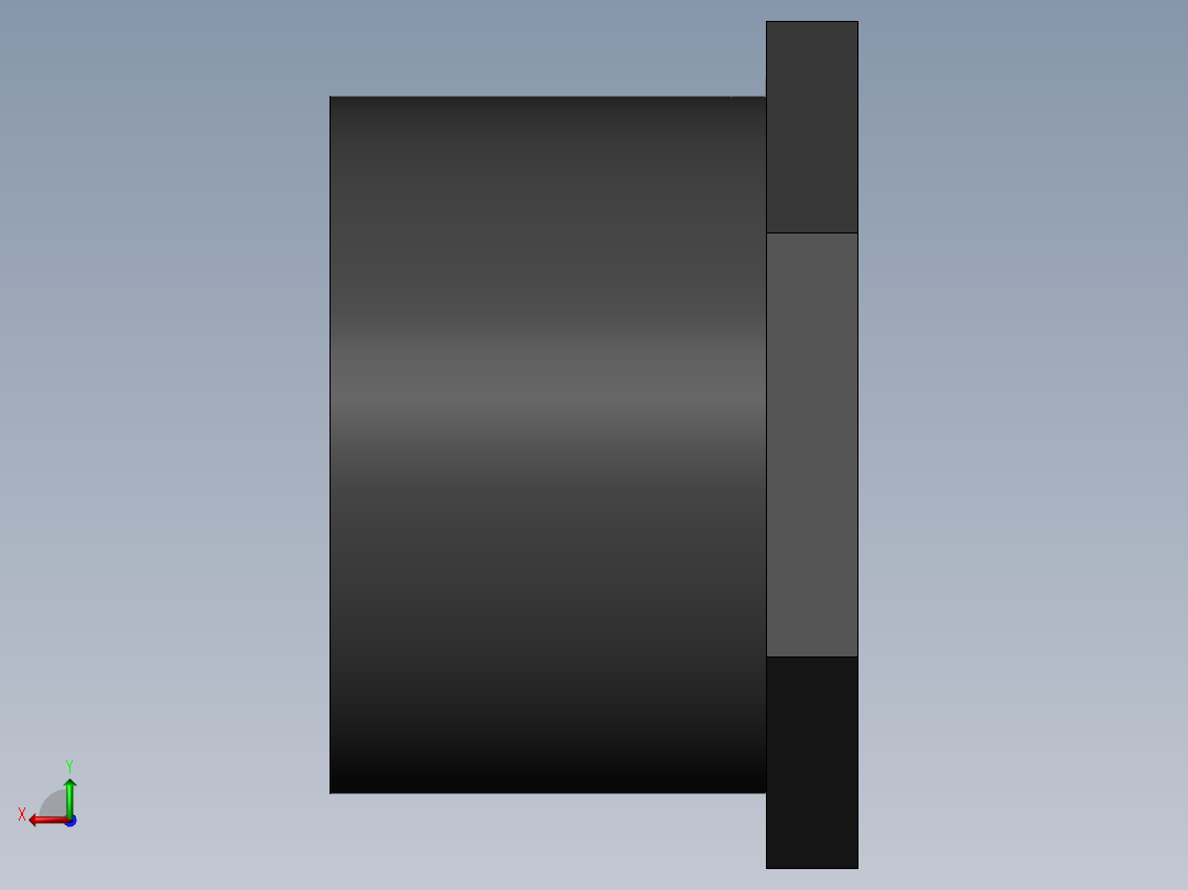 PVC管件-1.5x0.75 reducer左视图