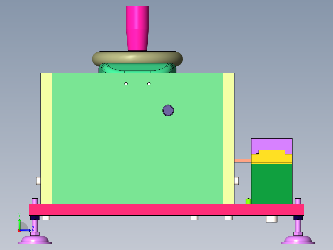 破坏试验夹具左视图