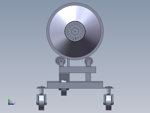 滚筒式烘干机设计含三维+二维+说明书左视缩略图