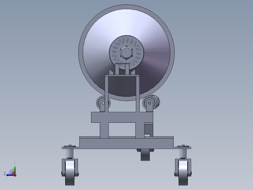 滚筒式烘干机设计含三维+二维+说明书右视缩略图