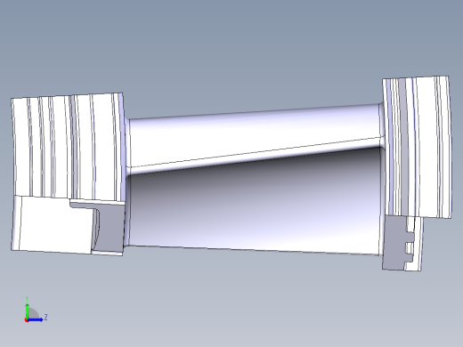 燃气轮机叶片487---模型格式为 stl catia stp左视缩略图