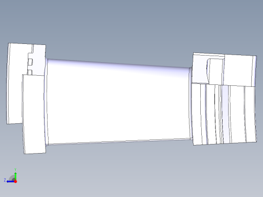 燃气轮机叶片487---模型格式为 stl catia stp右视缩略图