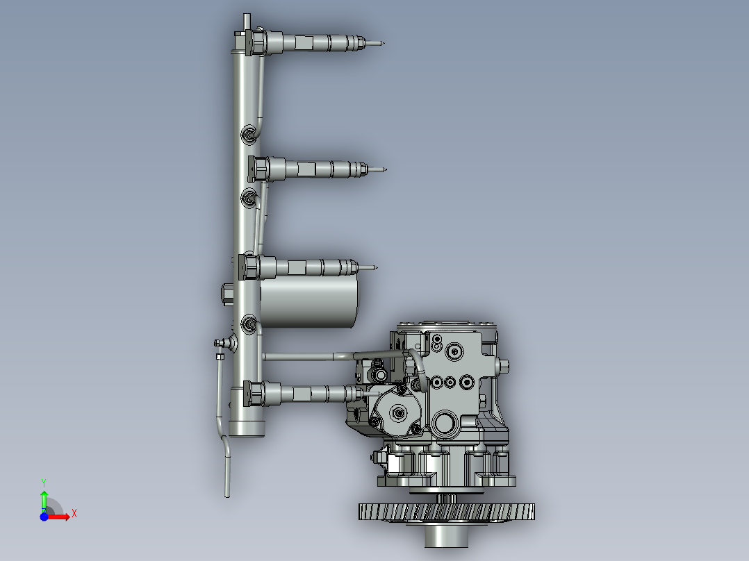 喷油柴油共轨系统(CDI)前视图