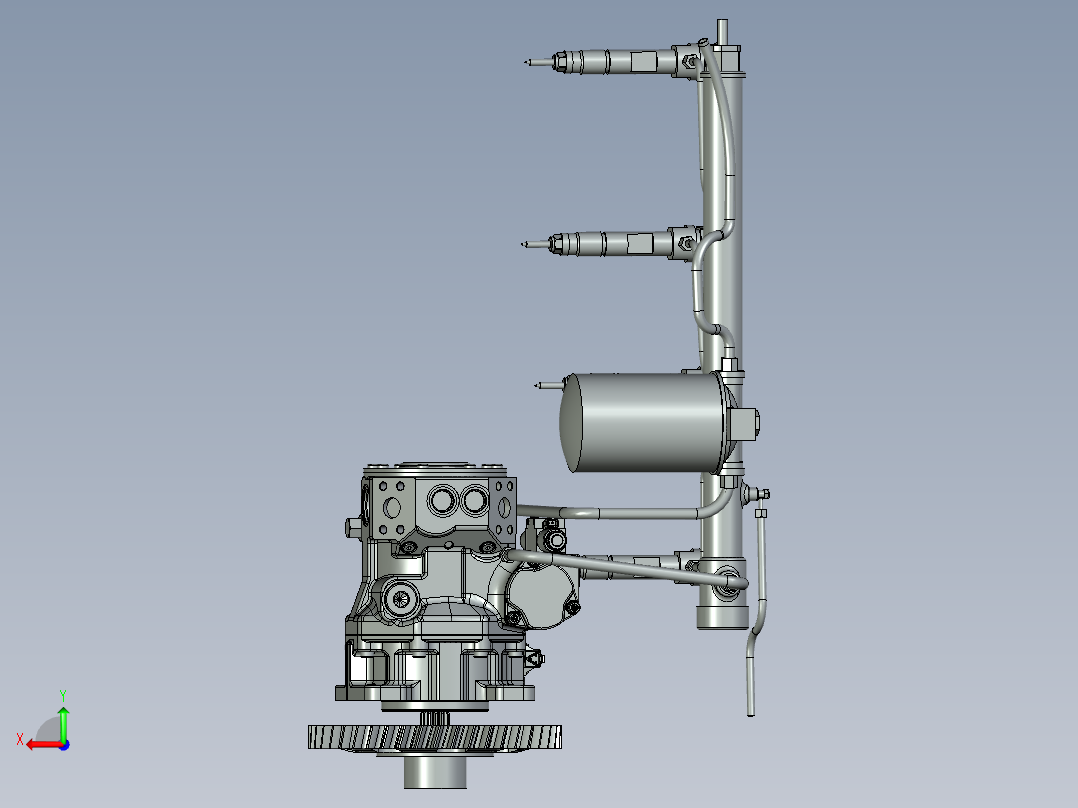 喷油柴油共轨系统(CDI)后视图