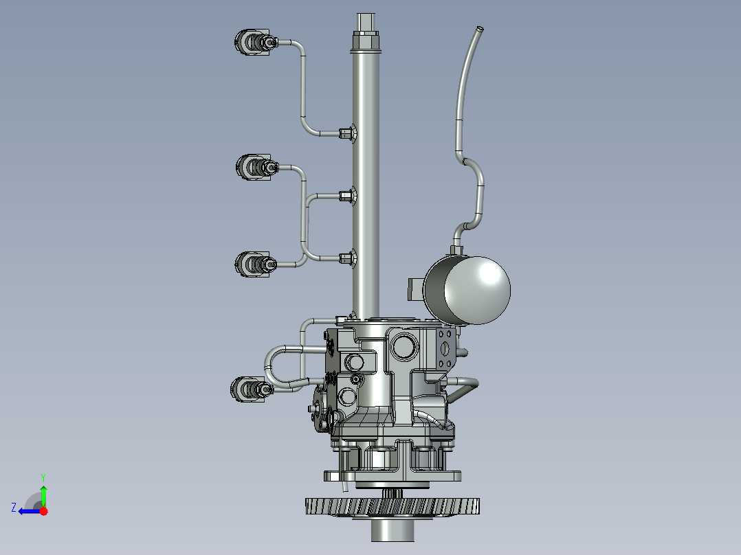 喷油柴油共轨系统(CDI)右视图