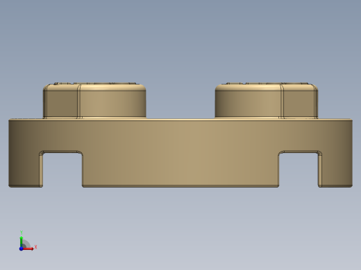 乐高零件 4032 板 2 x 2 圆形-4032 Light Brick Yellow Plate 2 x 2 Round.SLDPRT前视缩略图