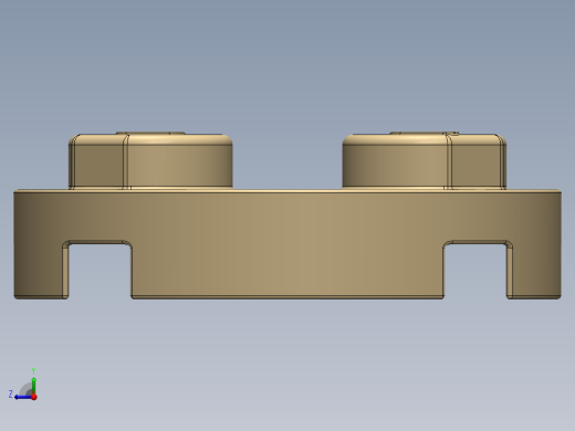 乐高零件 4032 板 2 x 2 圆形-4032 Light Brick Yellow Plate 2 x 2 Round.SLDPRT右视缩略图