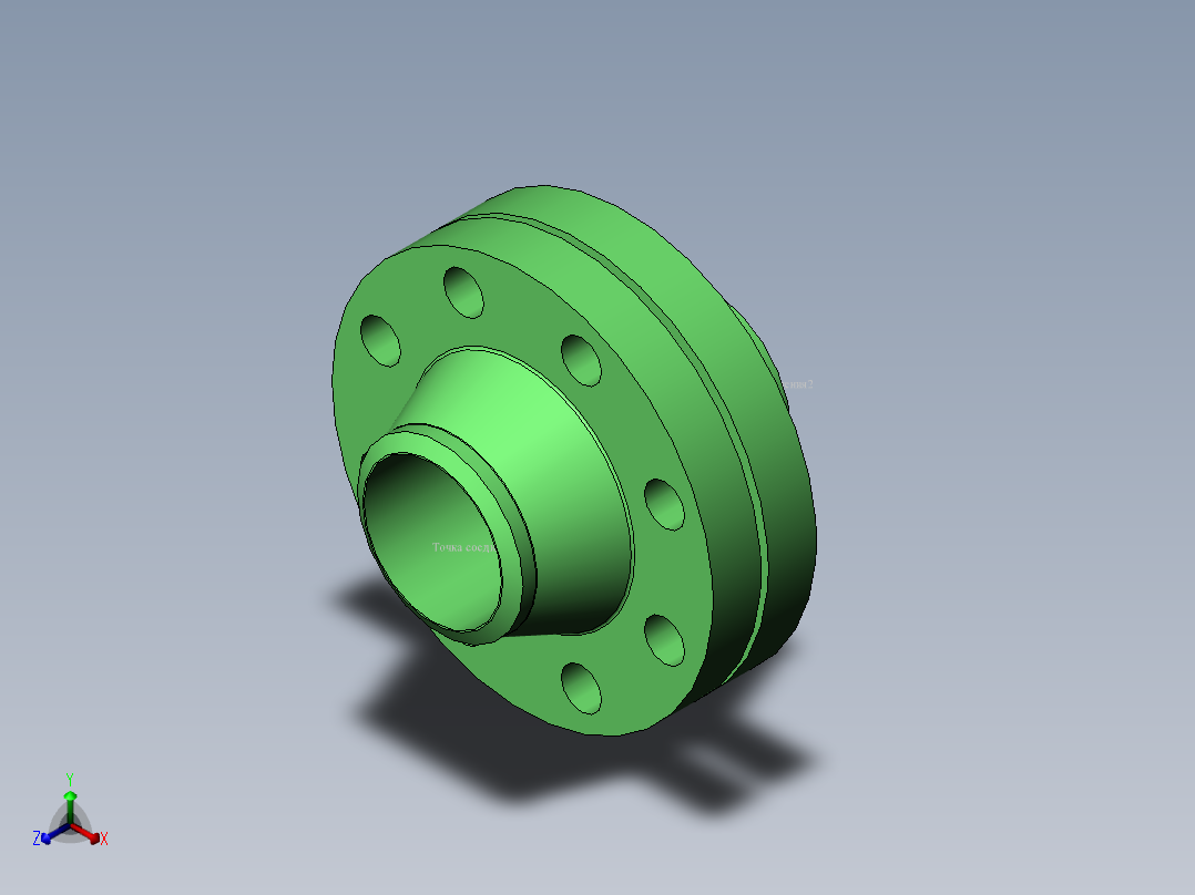 法兰 (17)正等轴测图