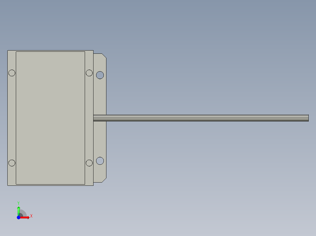 基恩士CA-DSR3_kc图纸模型前视图