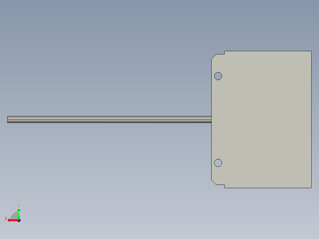 基恩士CA-DSR3_kc图纸模型后视图