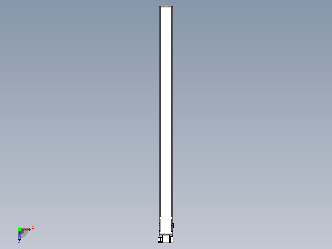 同步带全封闭直线模组TPA-HCB-14D-120-L2150-RP-C-P40-N3俯视图
