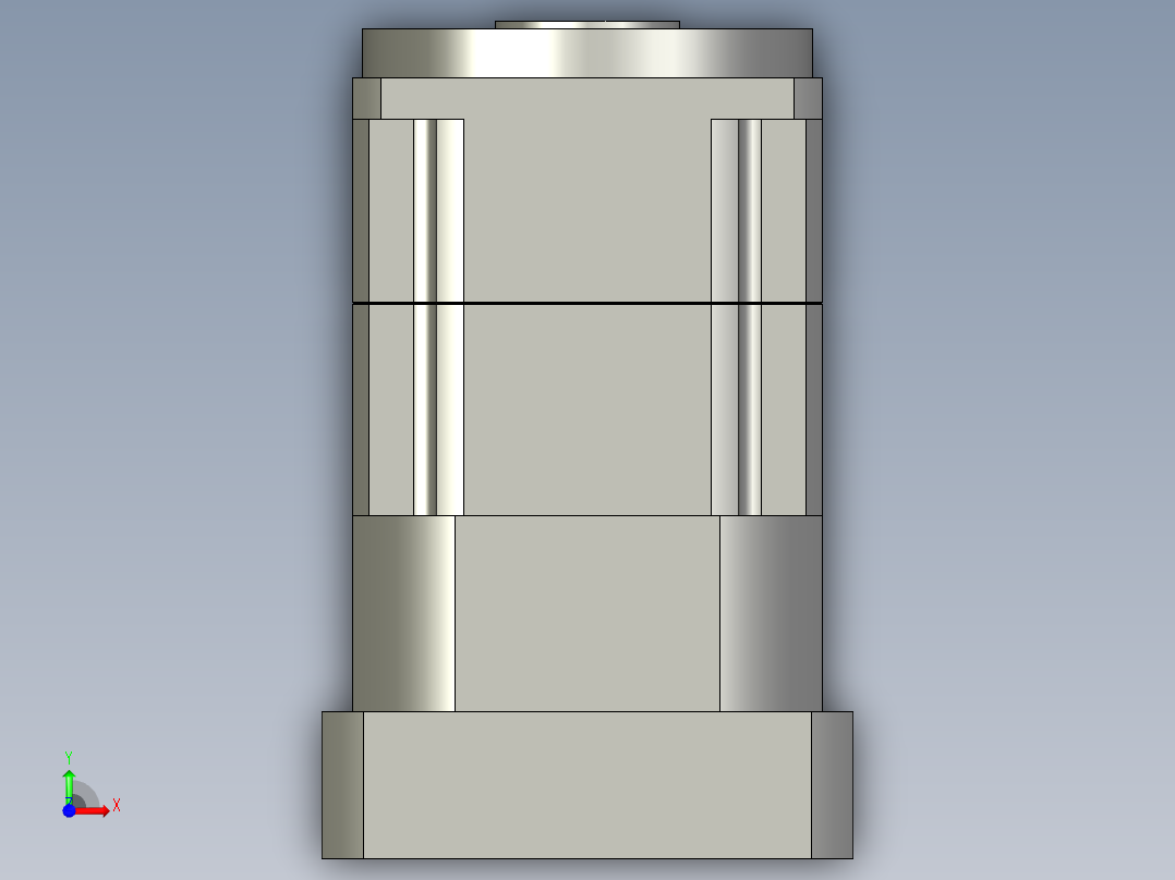 斜齿孔PGH115-L2 24-110-145-M8 .STEP前视图
