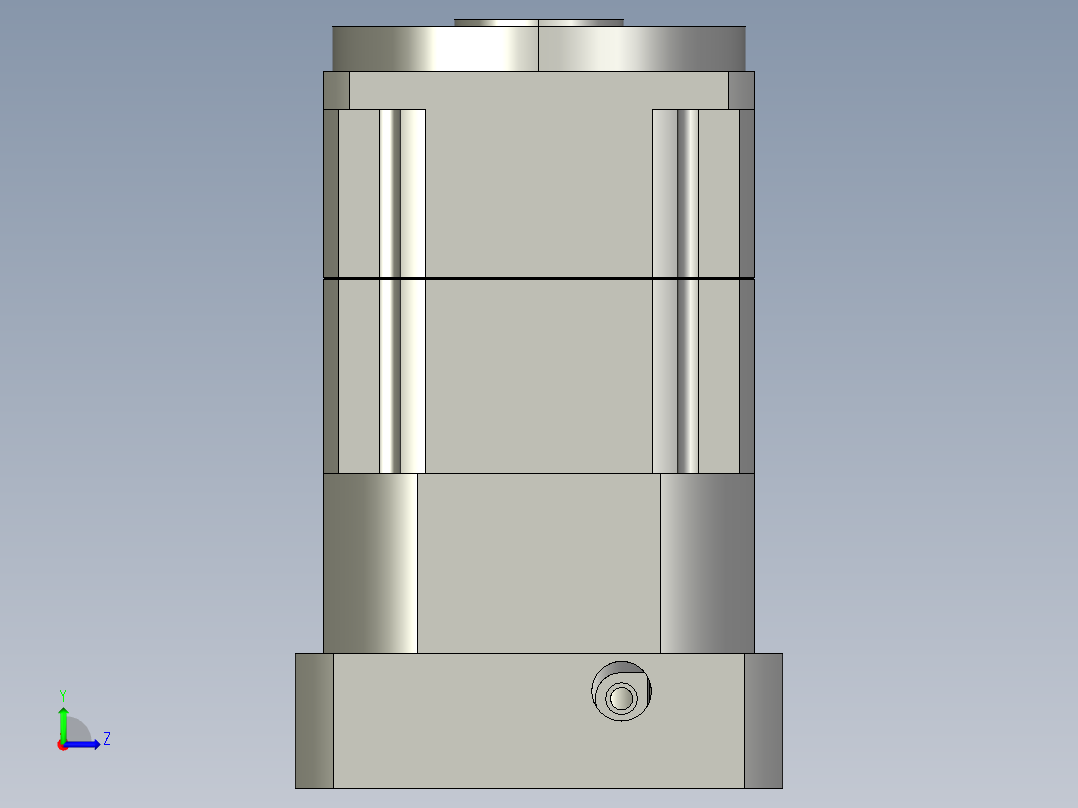 斜齿孔PGH115-L2 24-110-145-M8 .STEP左视图