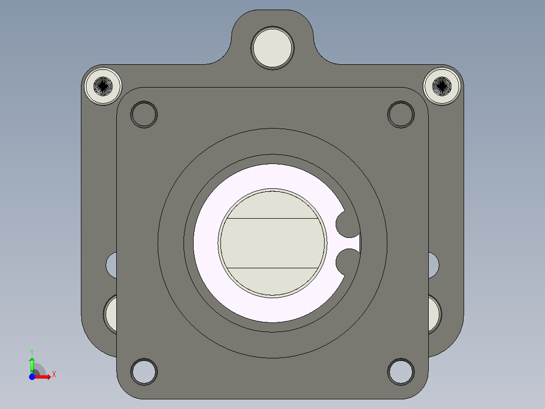 齿轮多轴器前视图
