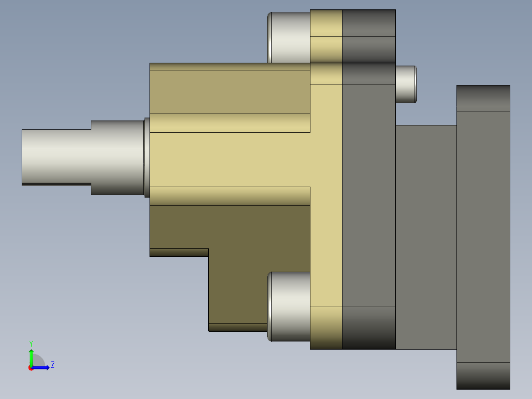 齿轮多轴器左视图