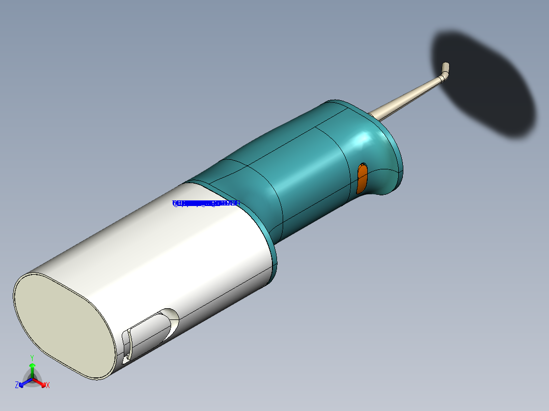 洁牙器正等轴测图