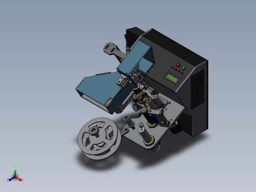 自动剪脚与贴胶机正等轴测缩略图