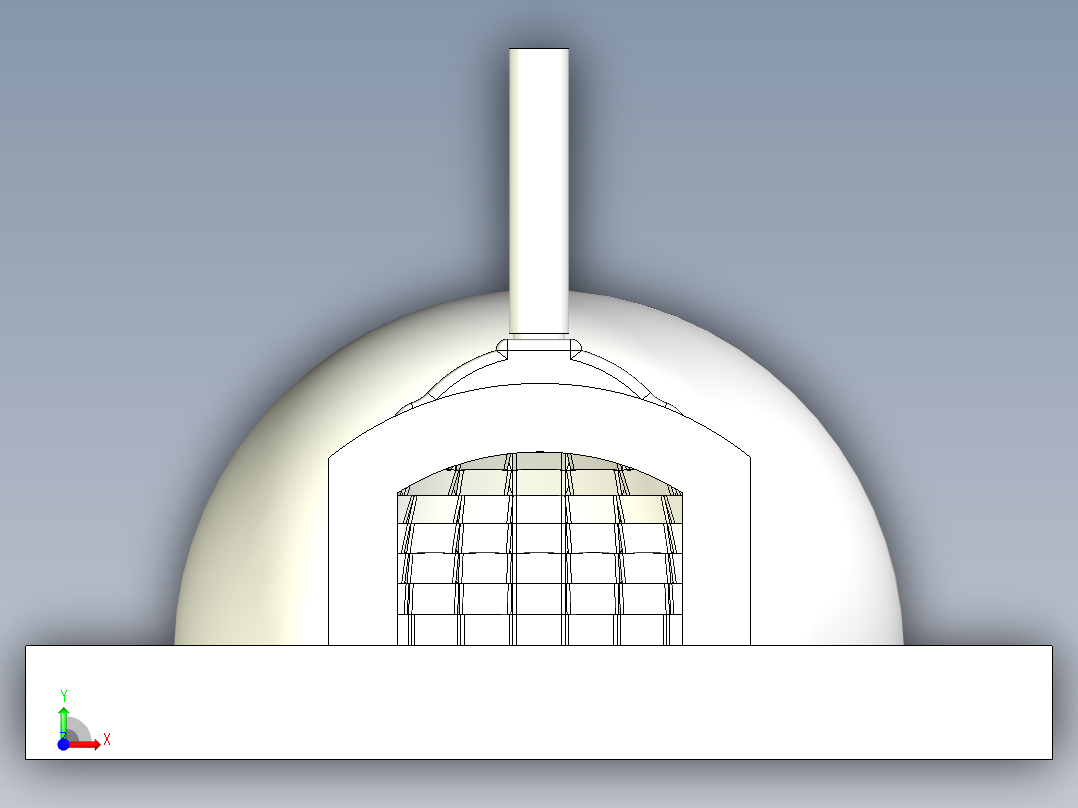 披萨烤箱前视图