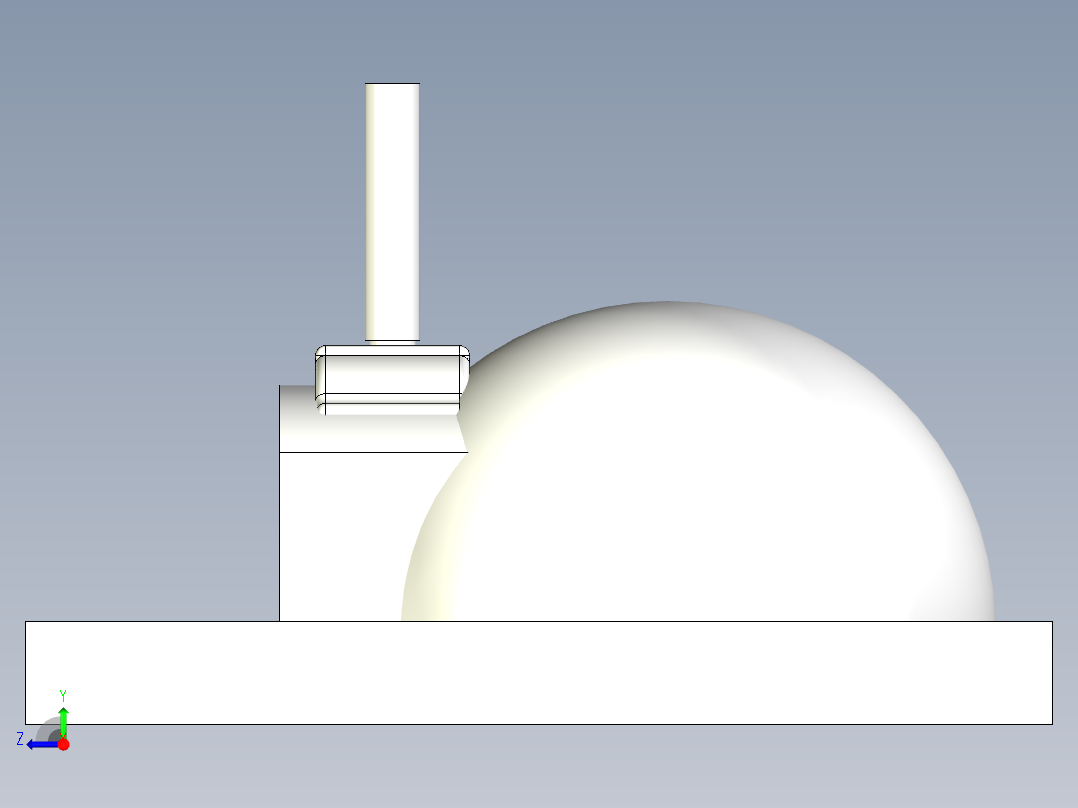披萨烤箱右视图