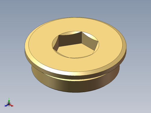 65mm螺塞正等轴测缩略图