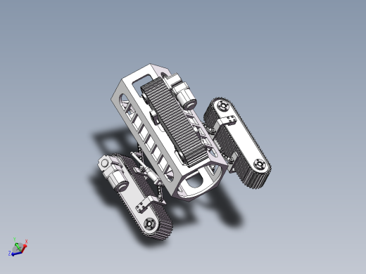 可灵活伸缩管道机器人SW三维图=1090515