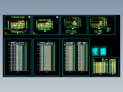重庆某高层建筑施工图全套