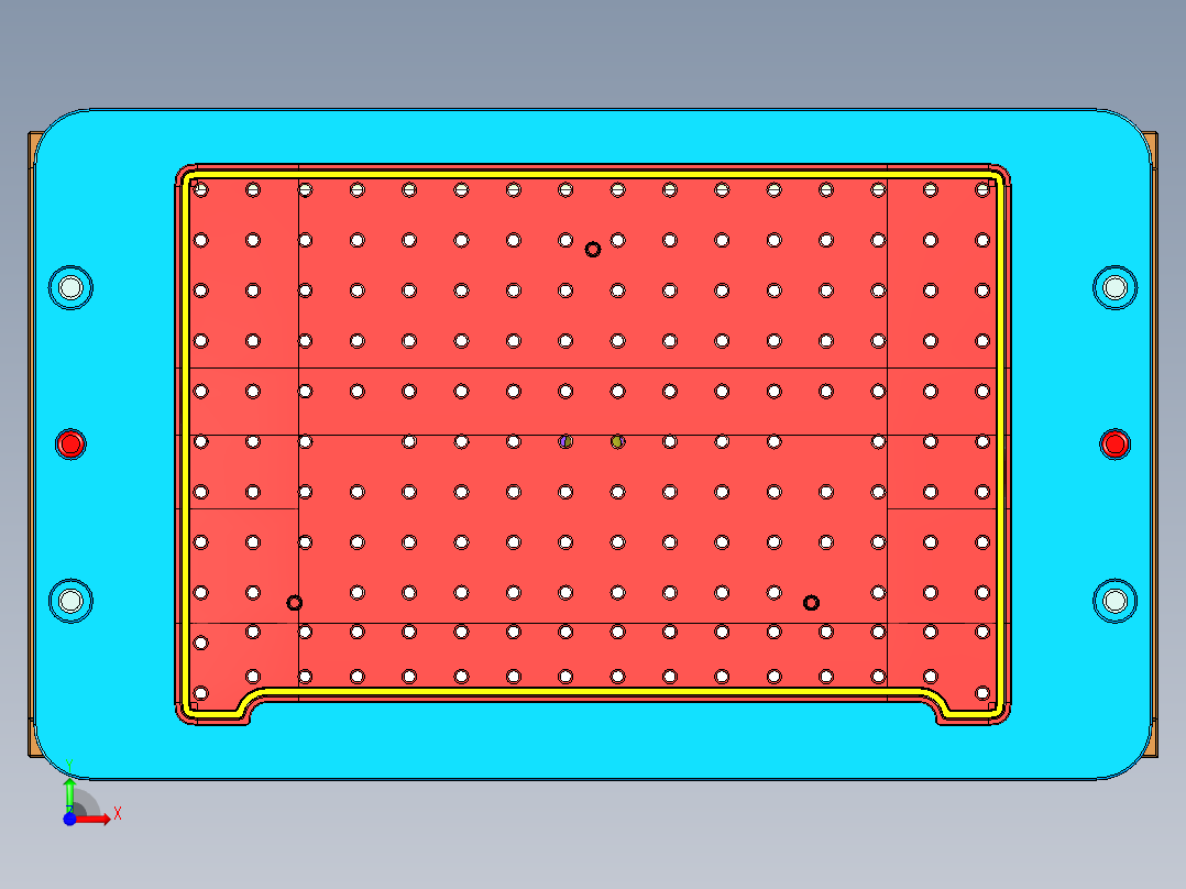 N500-T0P笔记本CNC工装夹具三维模型-CNC3前视图