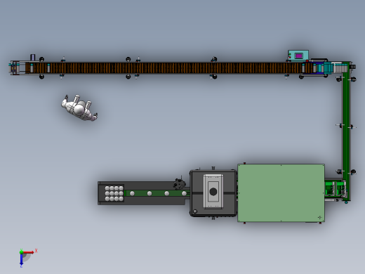 糖果加工包装线sw20可编辑俯视缩略图
