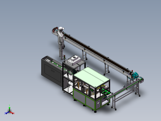 糖果加工包装线sw20可编辑正等轴测缩略图