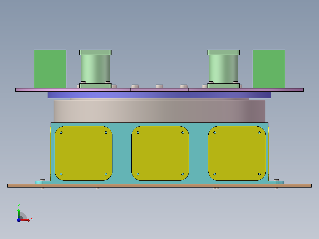 重载电动旋转台sw16可编辑前视图