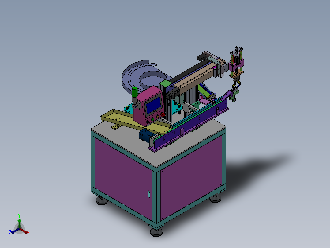 上料机械手sw18可编辑正等轴测图